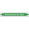 Demineralised Hot Water Linerless Pipe Markers on a Roll