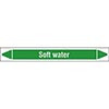 Soft Water Linerless Pipe Markers on a Roll