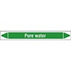 Pure Water Linerless Pipe Markers on a Roll