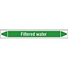 Filtered Water Linerless Pipe Markers on a Roll