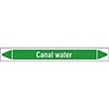Canal Water Linerless Pipe Markers on a Roll