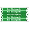 Non-Drinking Water Pipe Markers on a Card