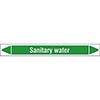 Sanitary Water Linerless Pipe Markers on a Roll