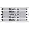Steam 24 Bar Pipe Markers on a Card