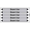 Steam 6 Bar Pipe Markers on a Card