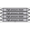 High Pressure Steam Linerless Pipe Markers on a Roll