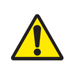 Part #670110 Caution Low Clearance Warning Safety Label 