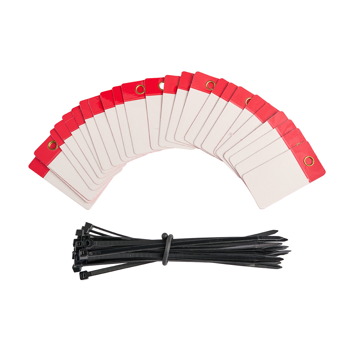 101975 Self Lam Tags 3in H x 1.5in W Red 25/PK