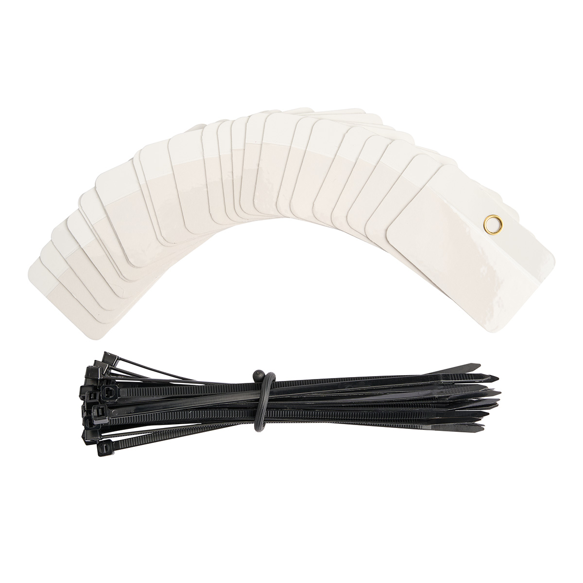 101991 Self Lam Tags 2in H x 3in W White 25/PK