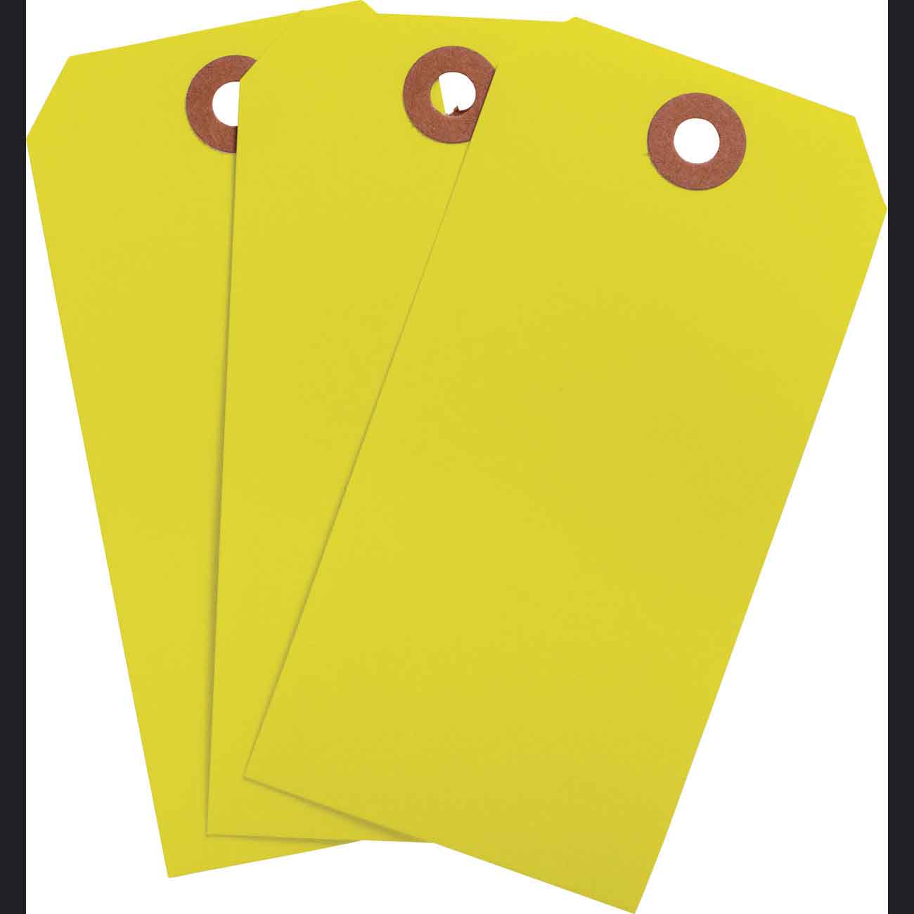 102075 Blank WO Tag 4.25" H x 2.125" W Fluor YL
