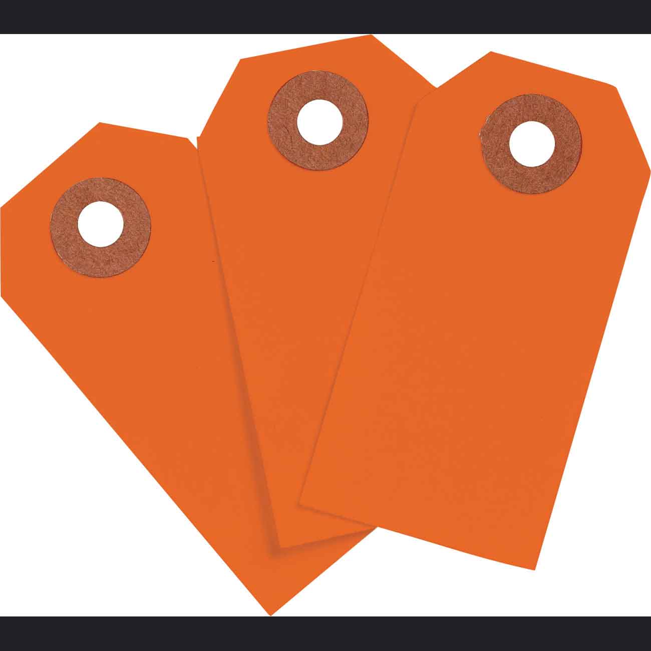 102081 Blank WO Tag 3.25" H x 1.625" W Fluor RD