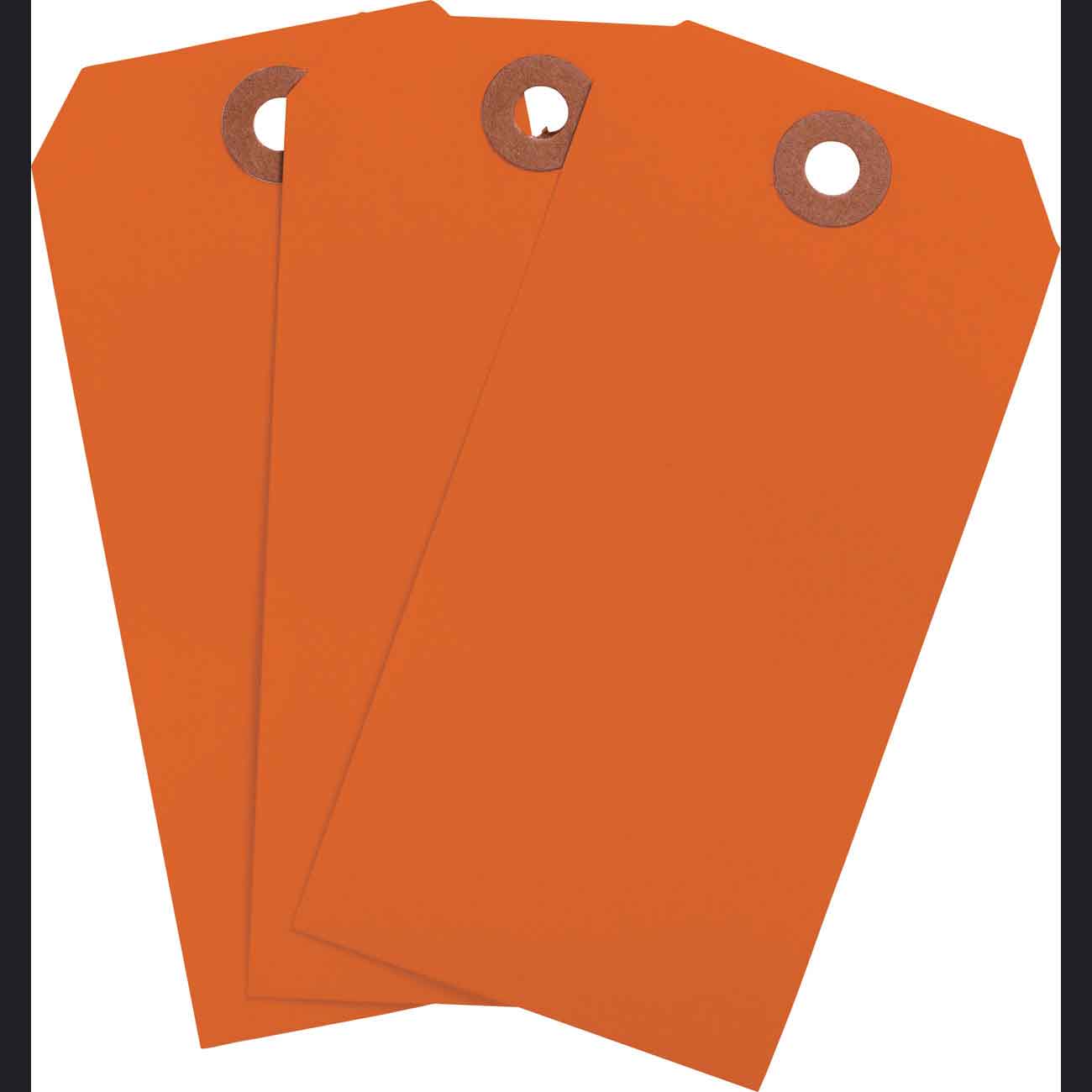 102083 Blank WO Tag 4.25" H x 2.125" W Fluor RD