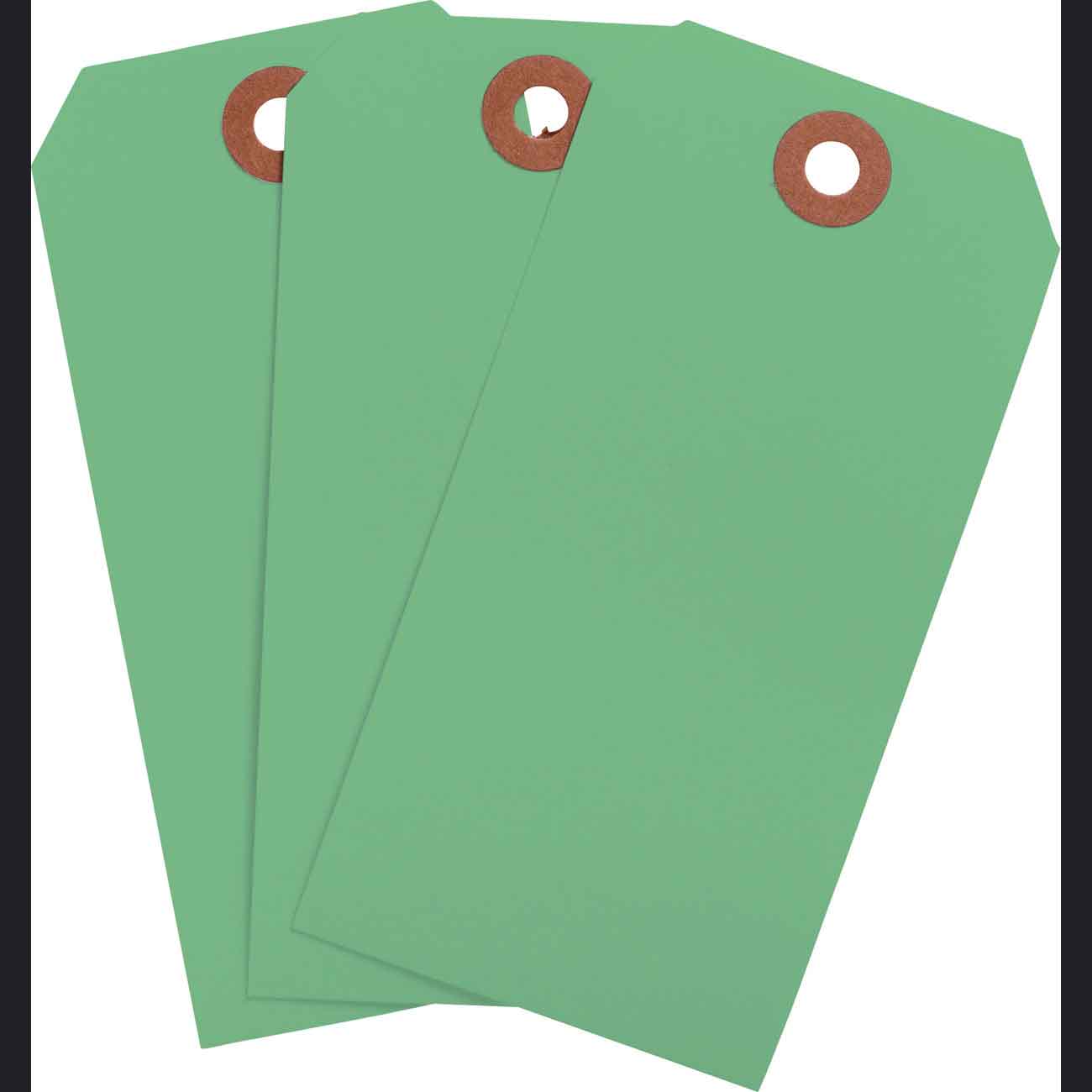 102116 Blank WO Tags 4.75" H x 2.375" W Lgt GRN