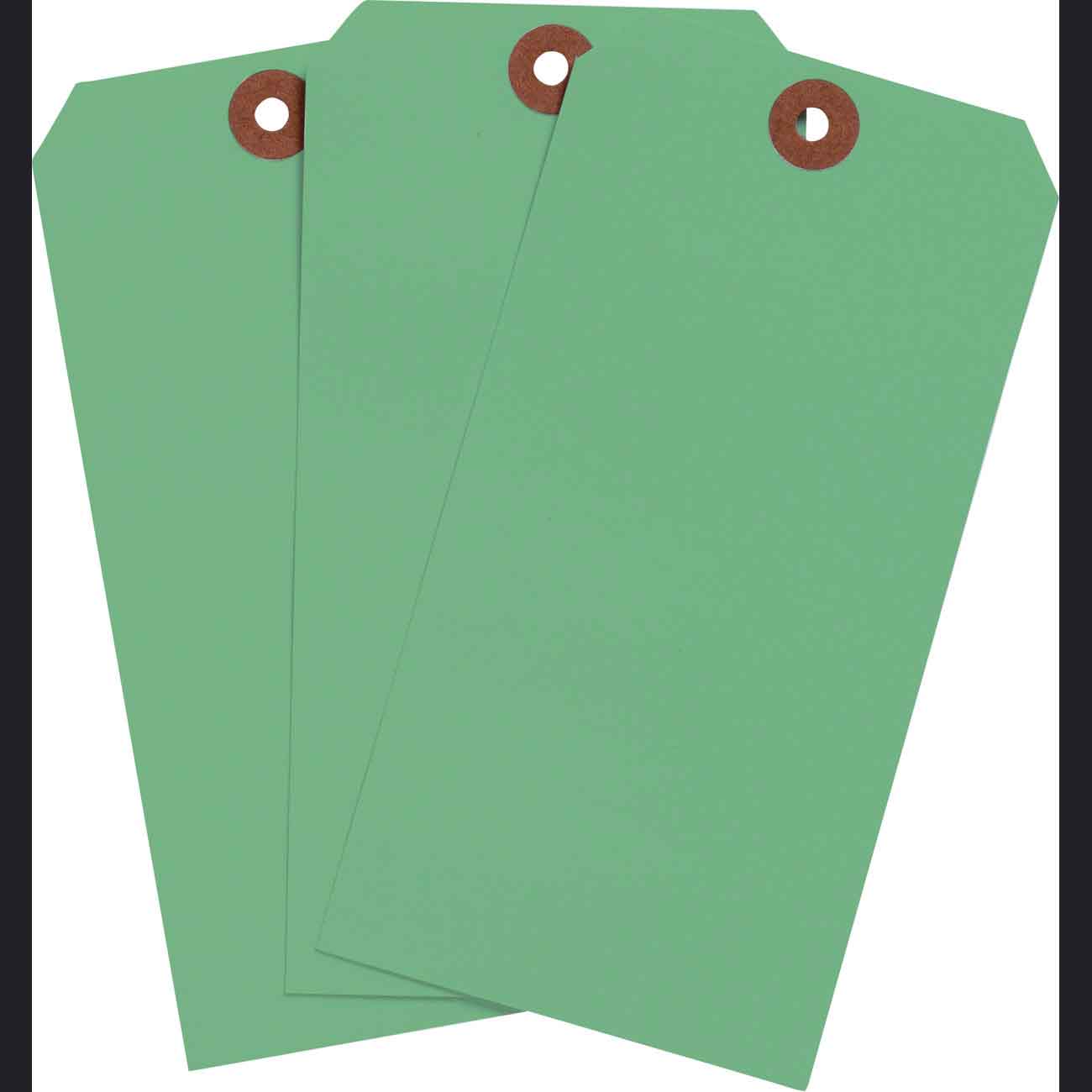 102119 Blank WO Tags 6.25" H x 3.125" W Lgt GRN
