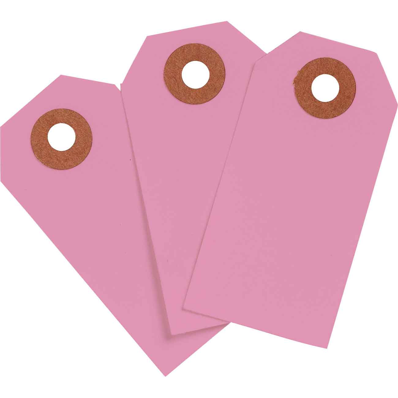 102120 Blank WO Tags 2.75" H x 1.375" W Pink
