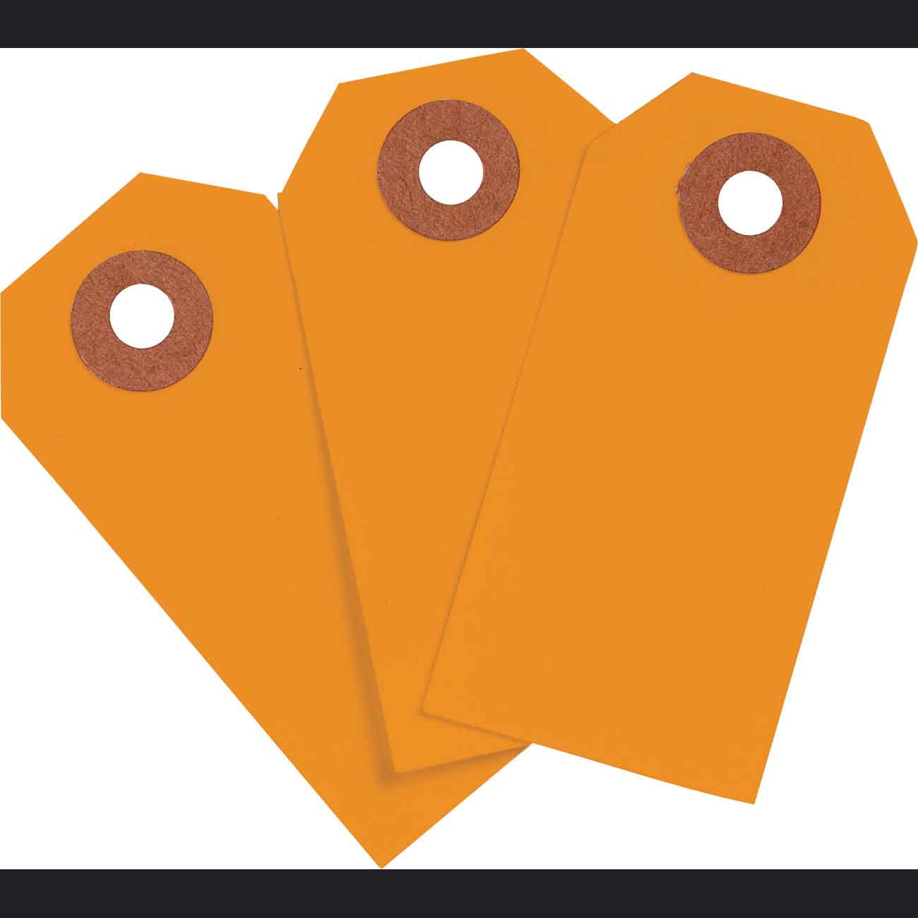 102129 Blank WO Tags 3.25" H x 1.625" W Orange