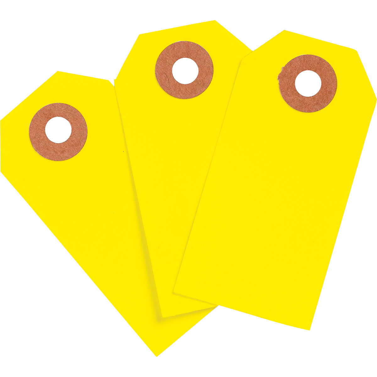102137 Blank WO Tags 3.25" H x 1.625" W Yellow