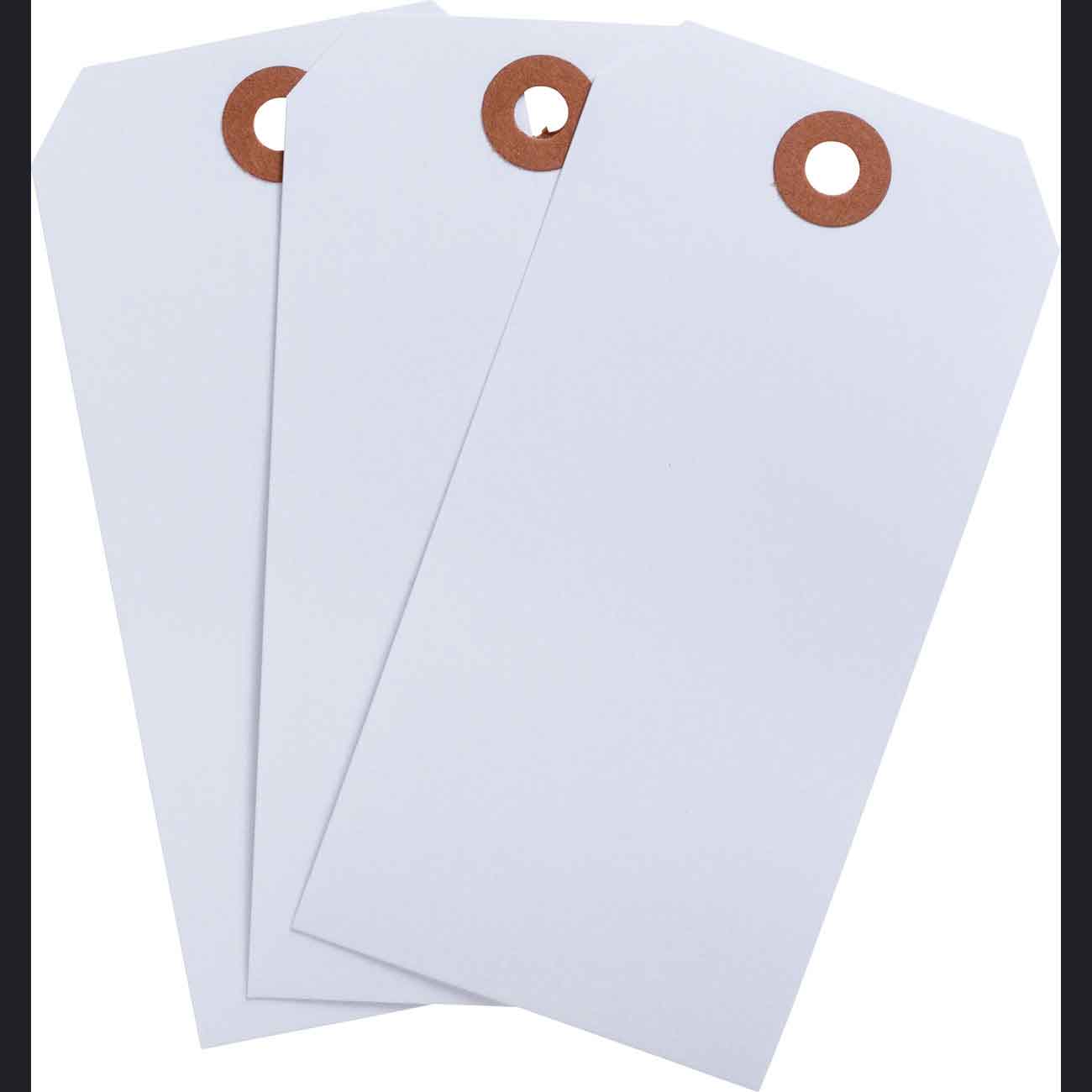102164 Blank WO Tags 4.75" H x 2.375" W White