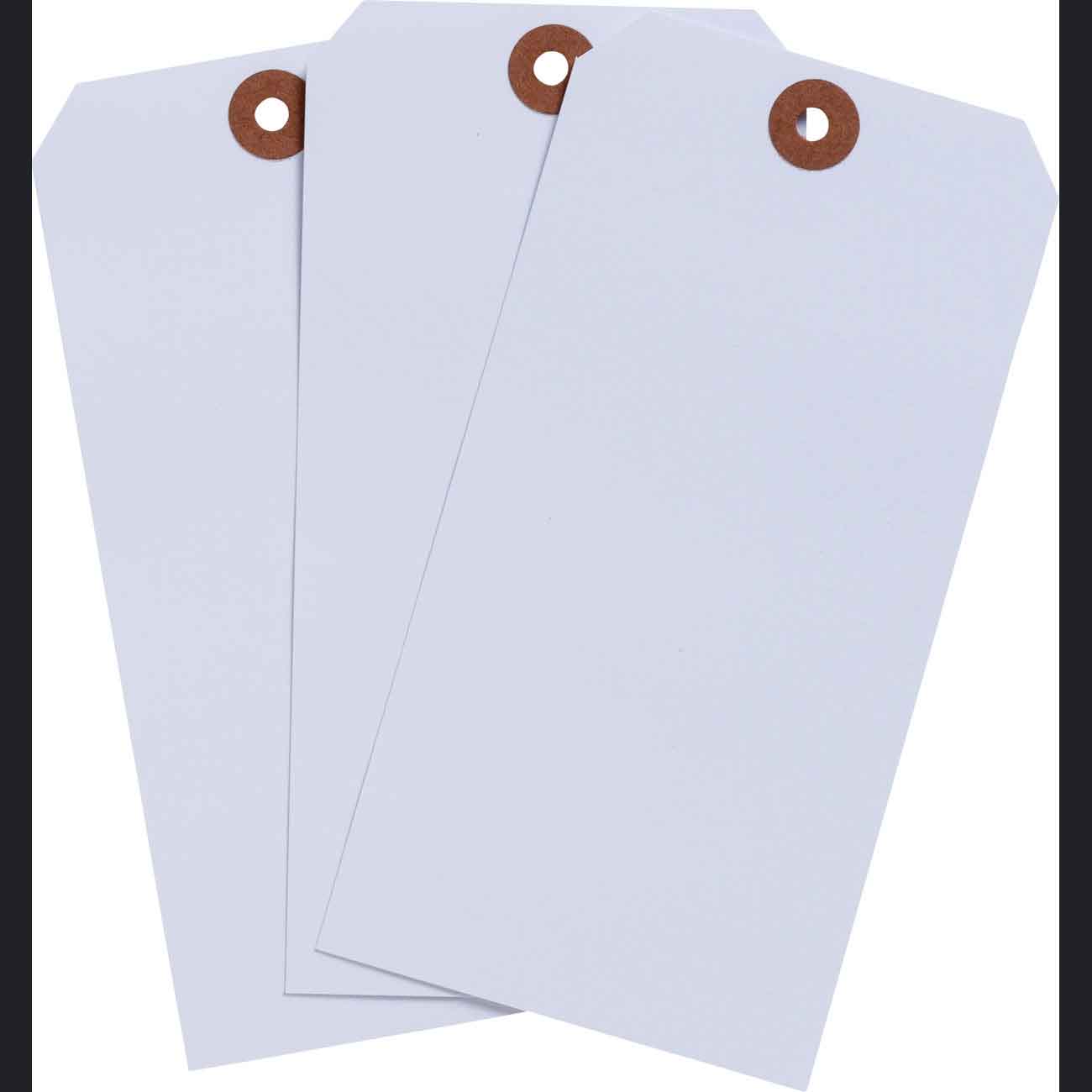 102166 Blank WO Tags 5.75" H x 2.875" W White