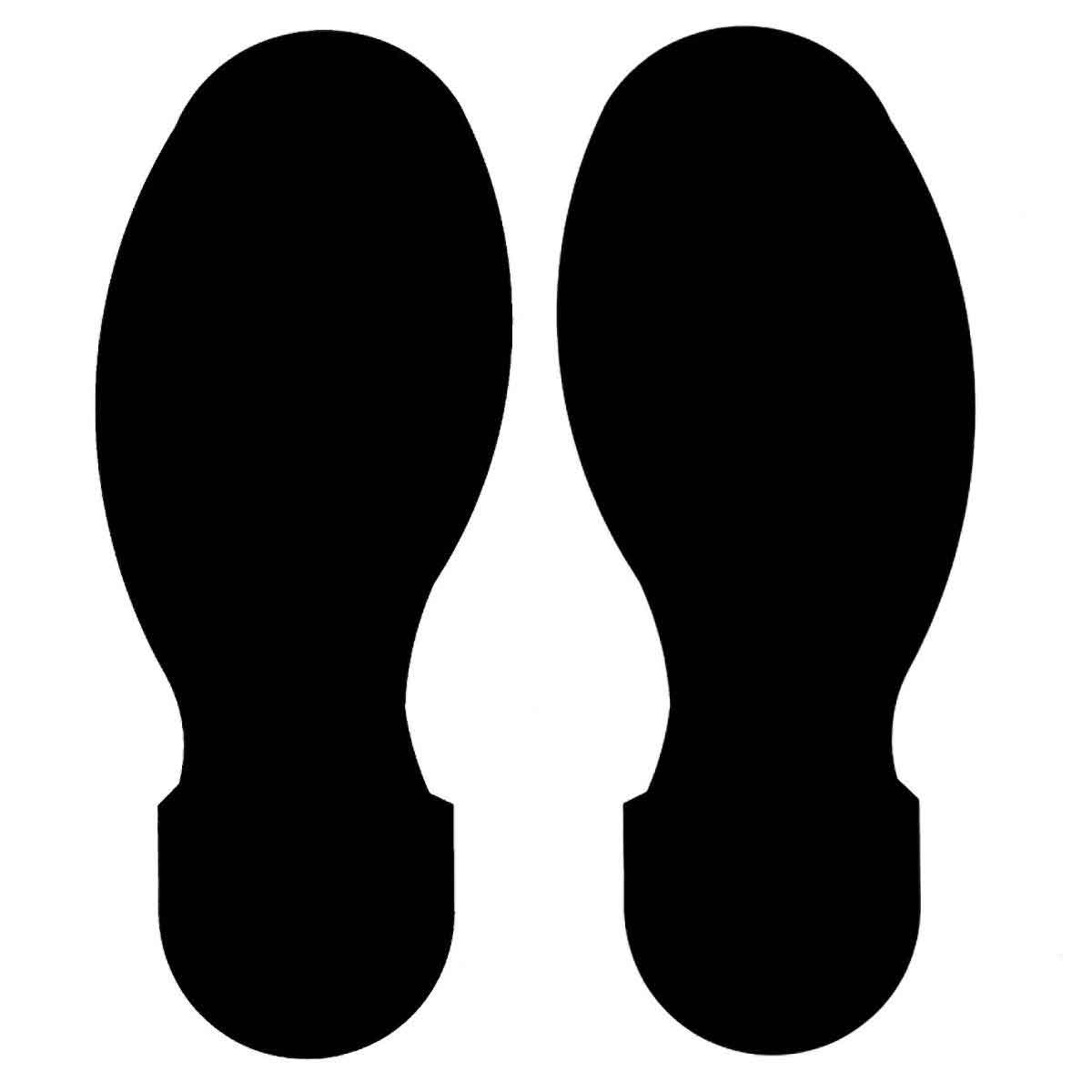 104410 10" X 4" BLACK FOOTPRINT 10PK
