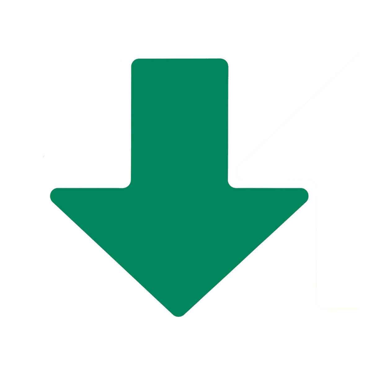 104413 2" X 5" B514 GREEN FLOOR ARROWS 100PK