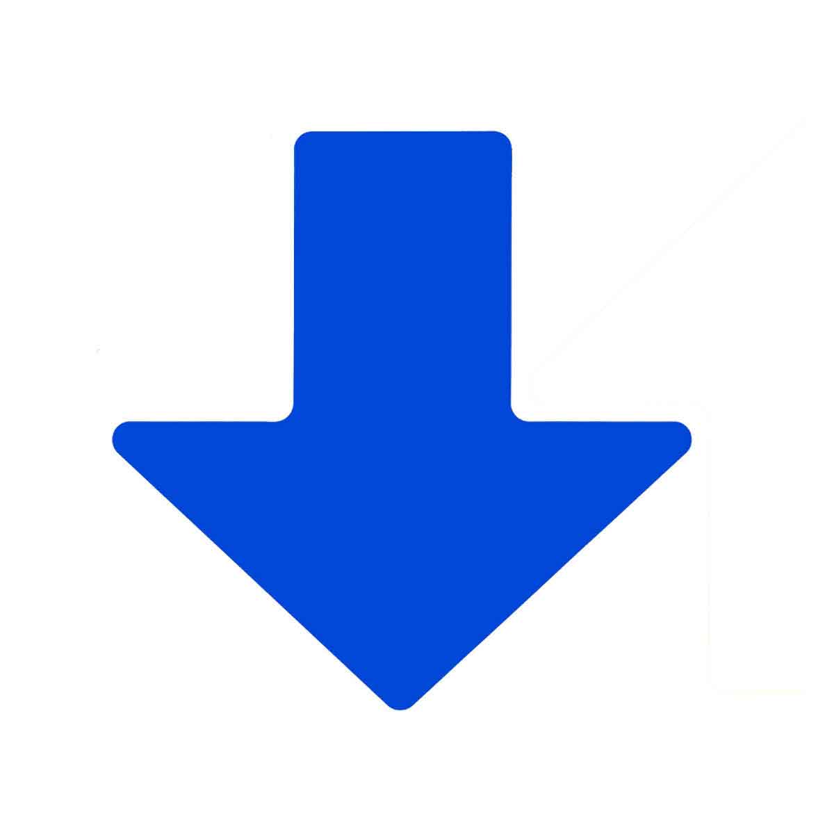104414 2" X 5" B514 BLUE FLOOR ARROWS 100PK