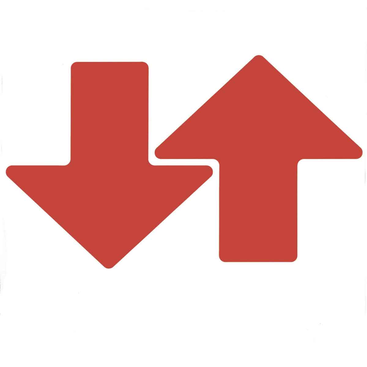 175648 3" X 8" B514 RED FLOOR ARROWS 50/PK