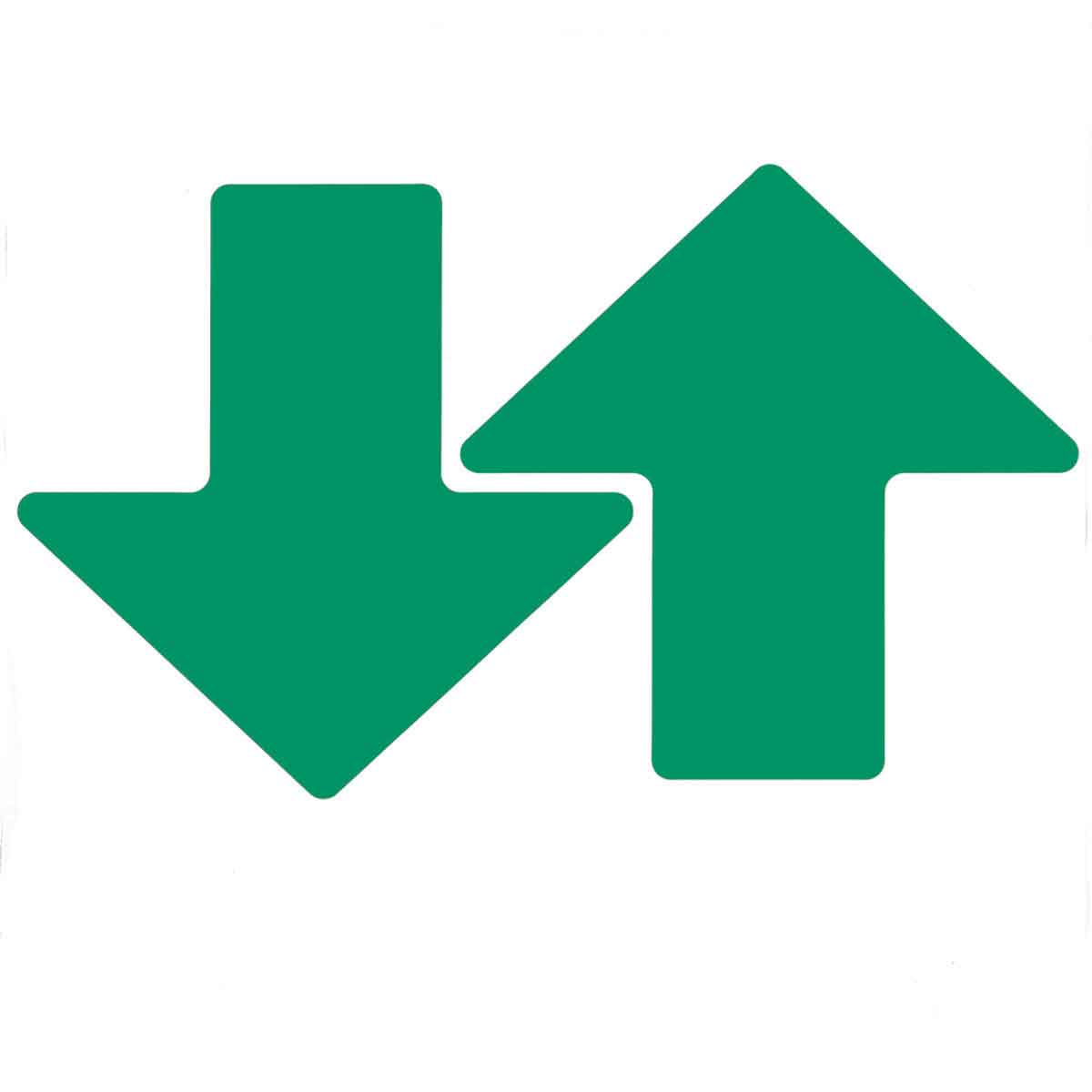 175649 3" X 8" B514 GREEN FLOOR ARROWS 50/PK