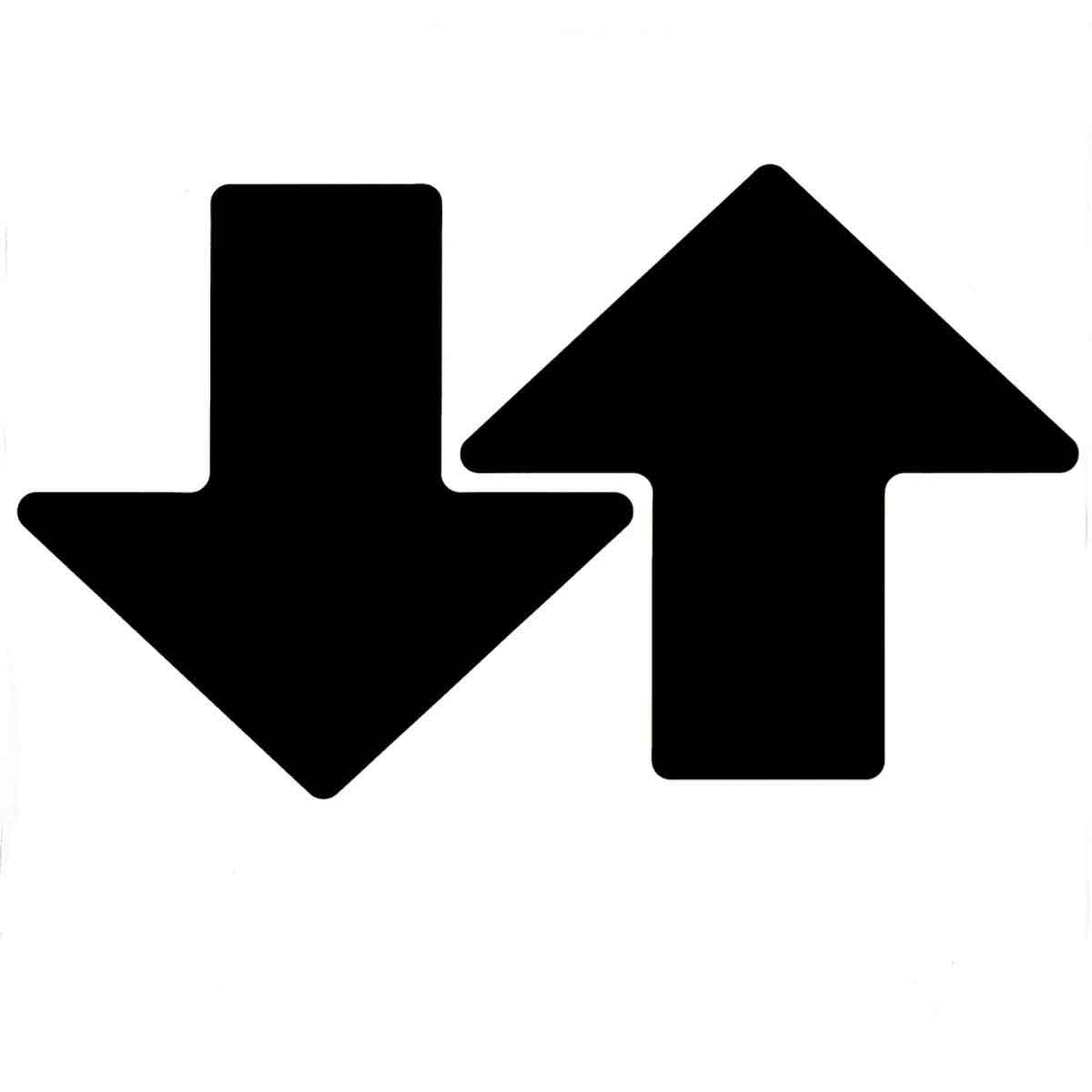 175652 3" X 8" B514 BLACK FLOOR ARROWS 50/PK