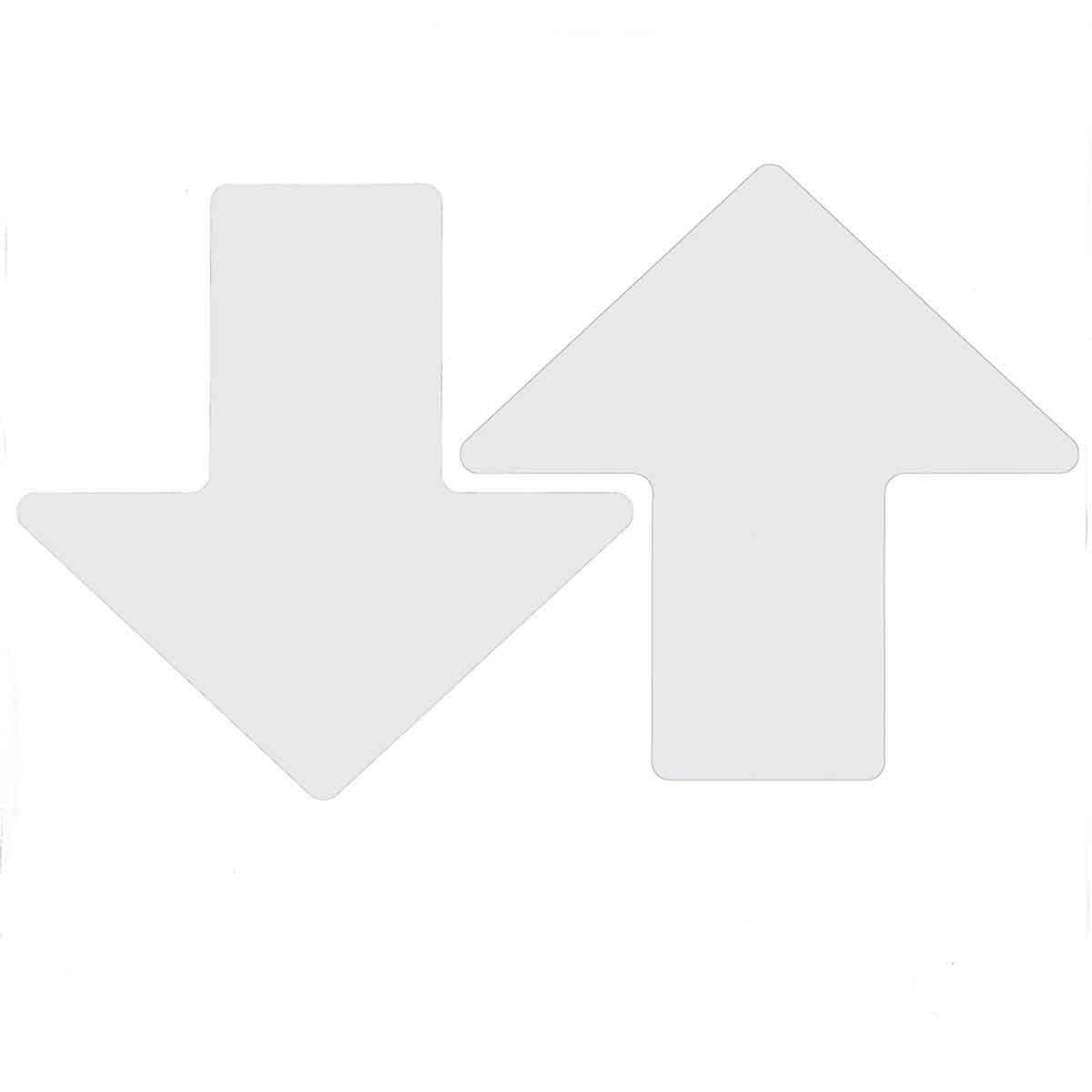 175653 3" X 8" B514 WHITE FLOOR ARROWS 50/PK