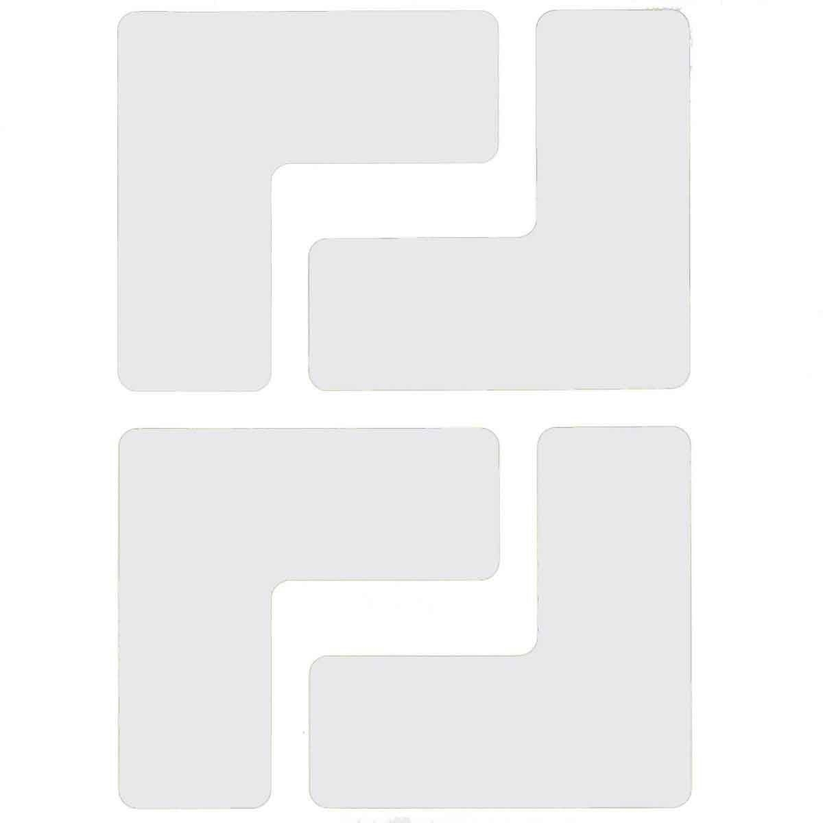 104435 2" X 5" B514 WHITE FLOOR LS 20PK
