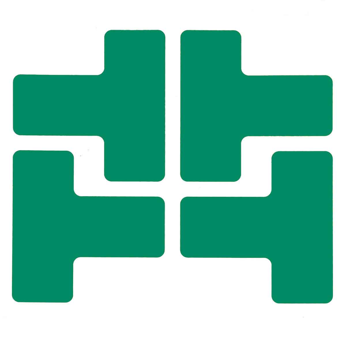 104437 2" X 5" B514 GREEN FLOOR TS 20PK