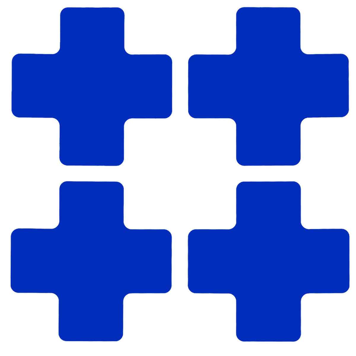 104468 2" X 5" B514 BLUE FLOOR CROSSES 20PK
