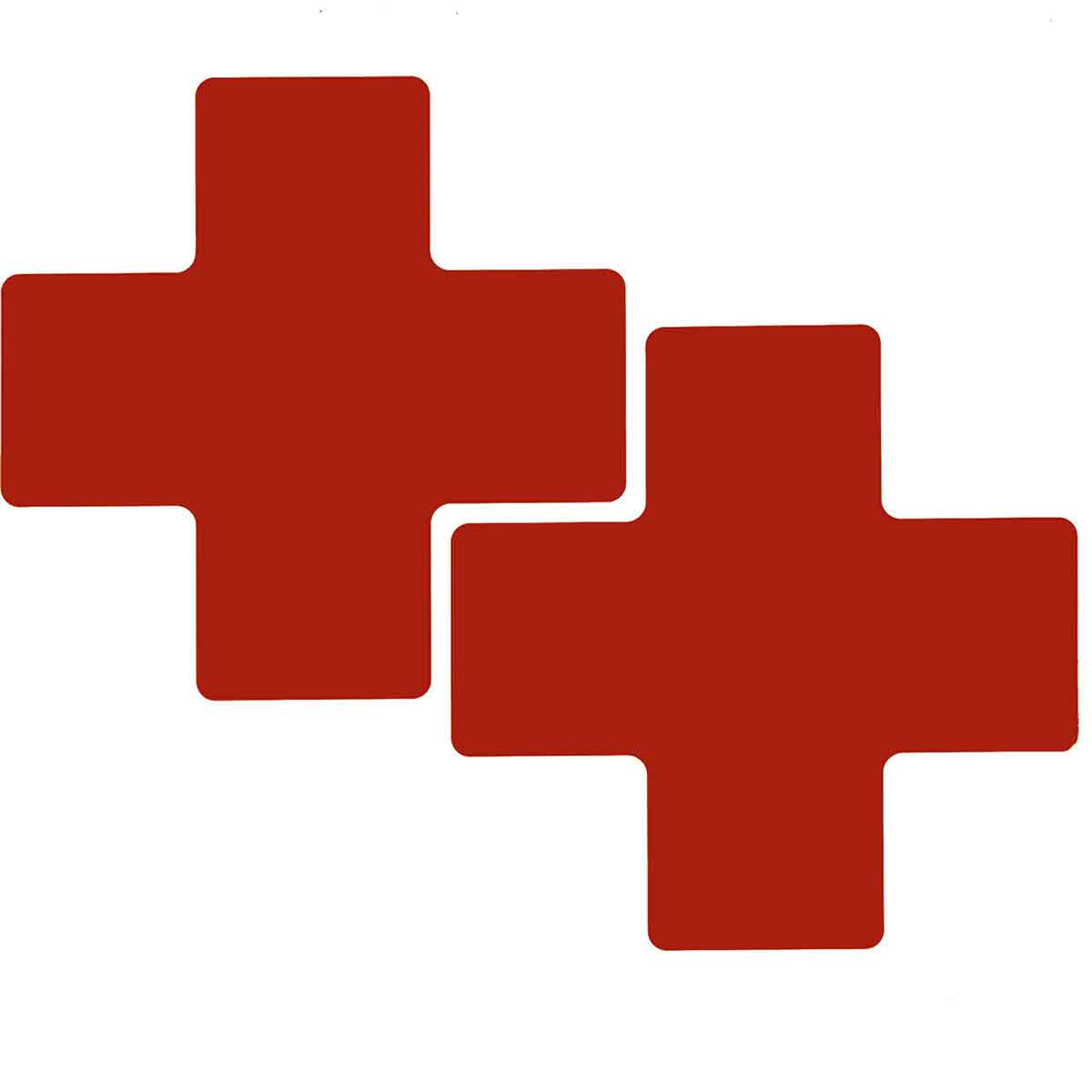 104472 3" X 8"B514 RED FLOOR CROSSES 20PK