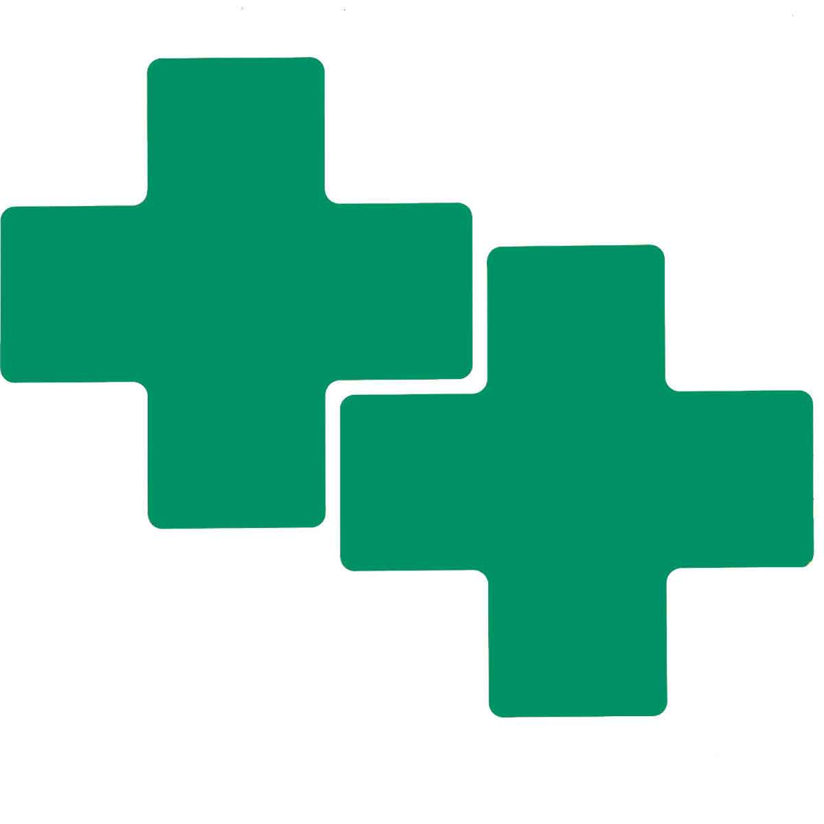 104473 3" X 8"B514 GREEN FLOOR CROSSES 20PK