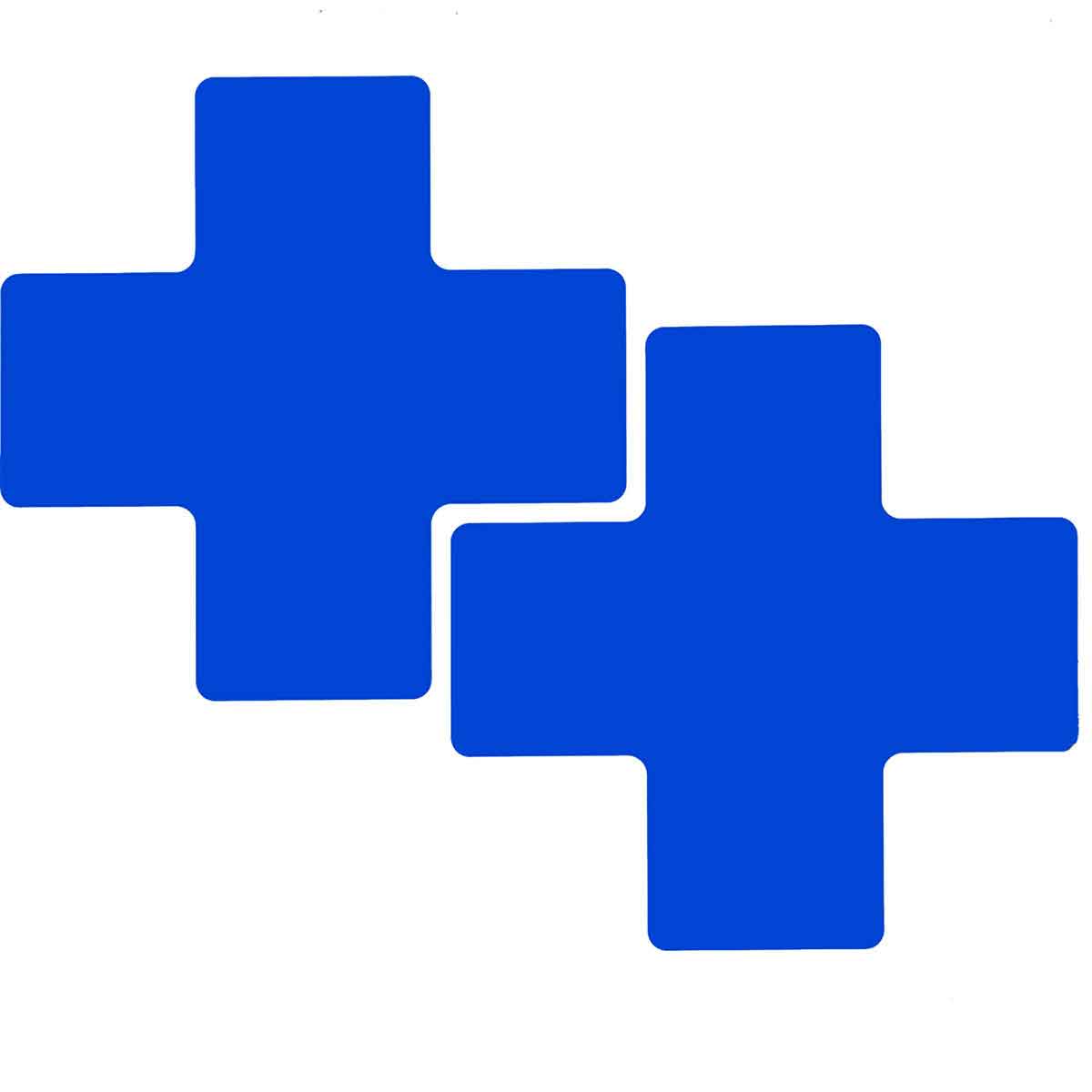 104474 3" X 8"B514 BLUE FLOOR CROSSES 20PK