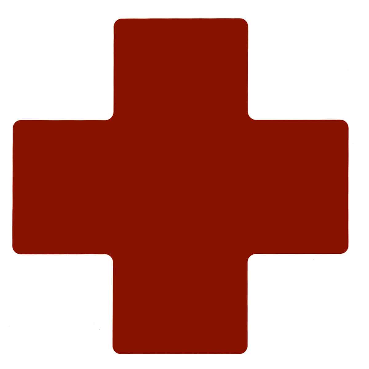 104478 4" X 10"B514 RED FLOOR CROSSES 20PK
