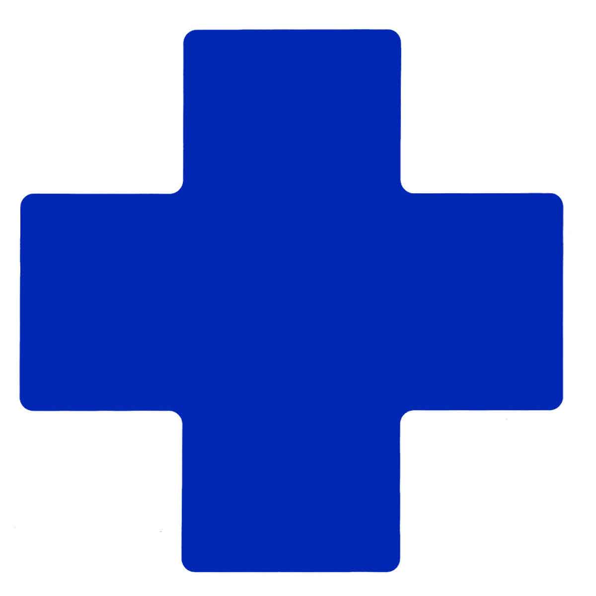 104480 4" X 10"B514 BLUE FLOOR CROSSES 20PK