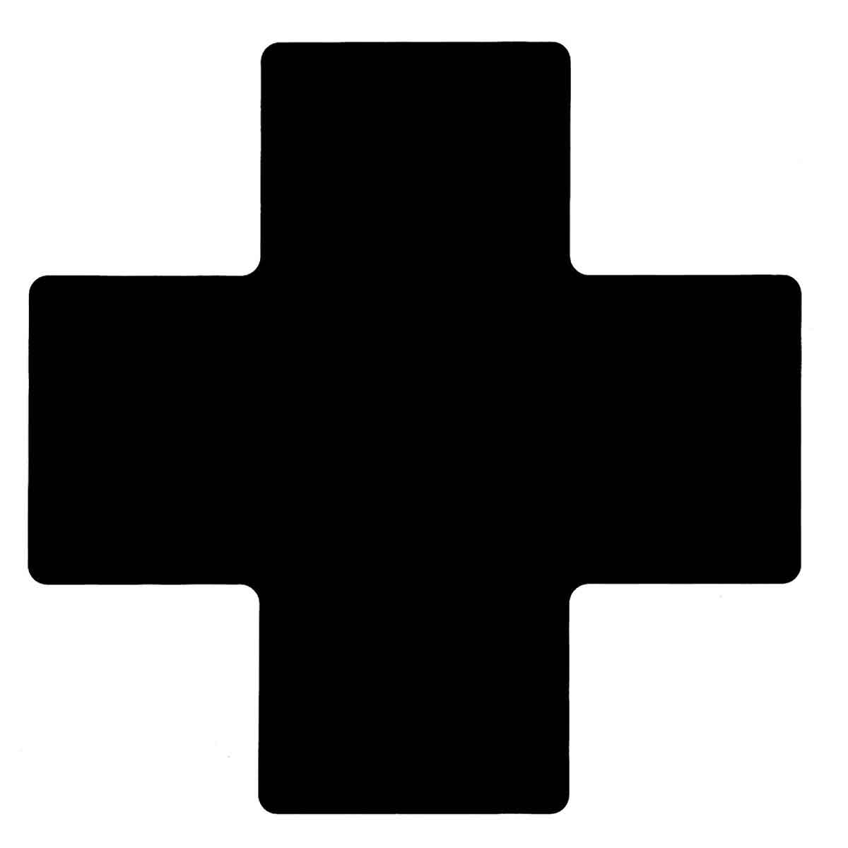 104482 4" X 10"B514 BLACK FLOOR CROSSES 20PK