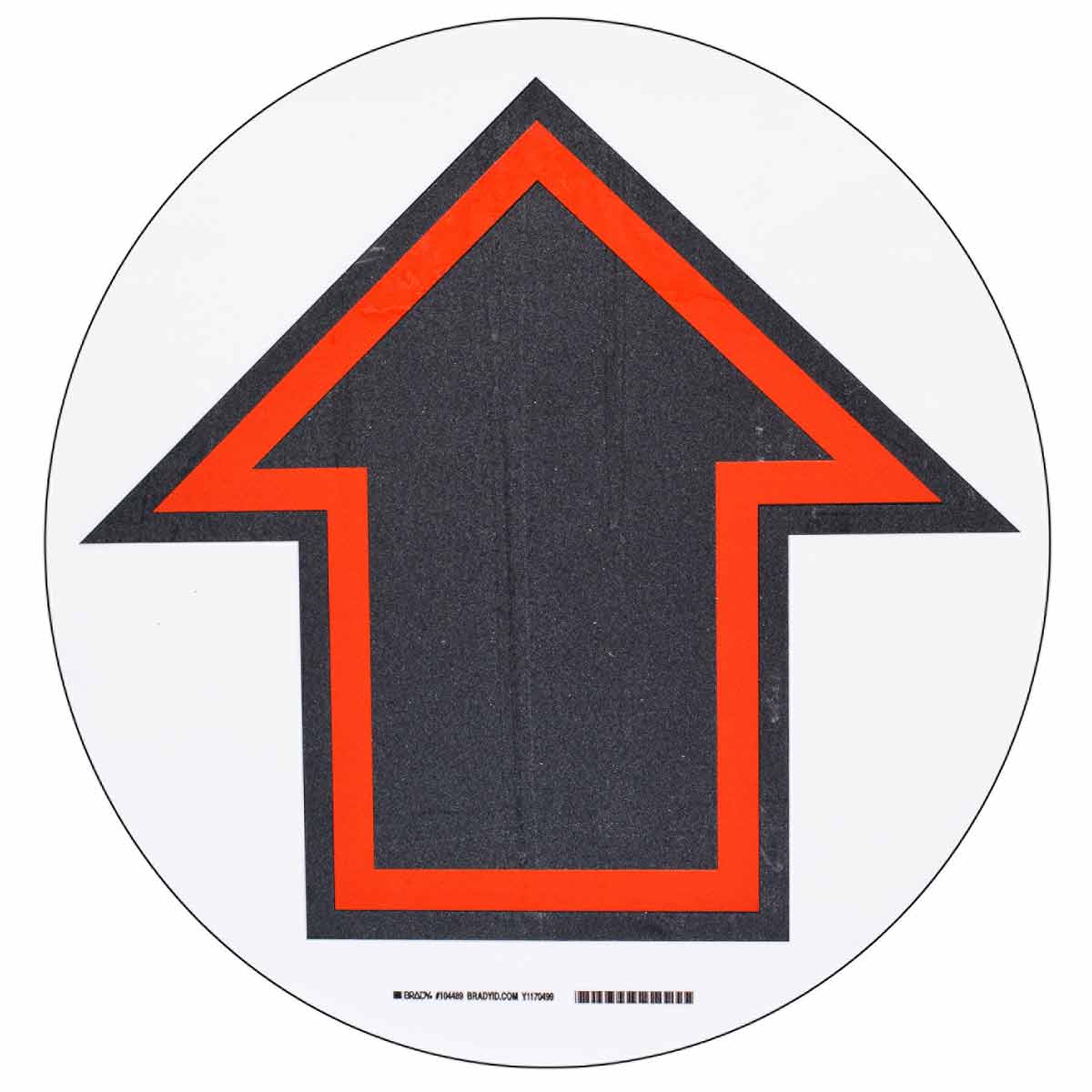 104489 B534FS 17"DIA RED,BLK/WHT ARROW SYMBOL