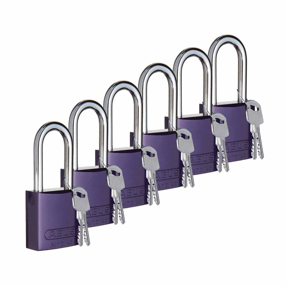 104577 Alum Padlock 1.5" Alum Shackle KD PL 6PK