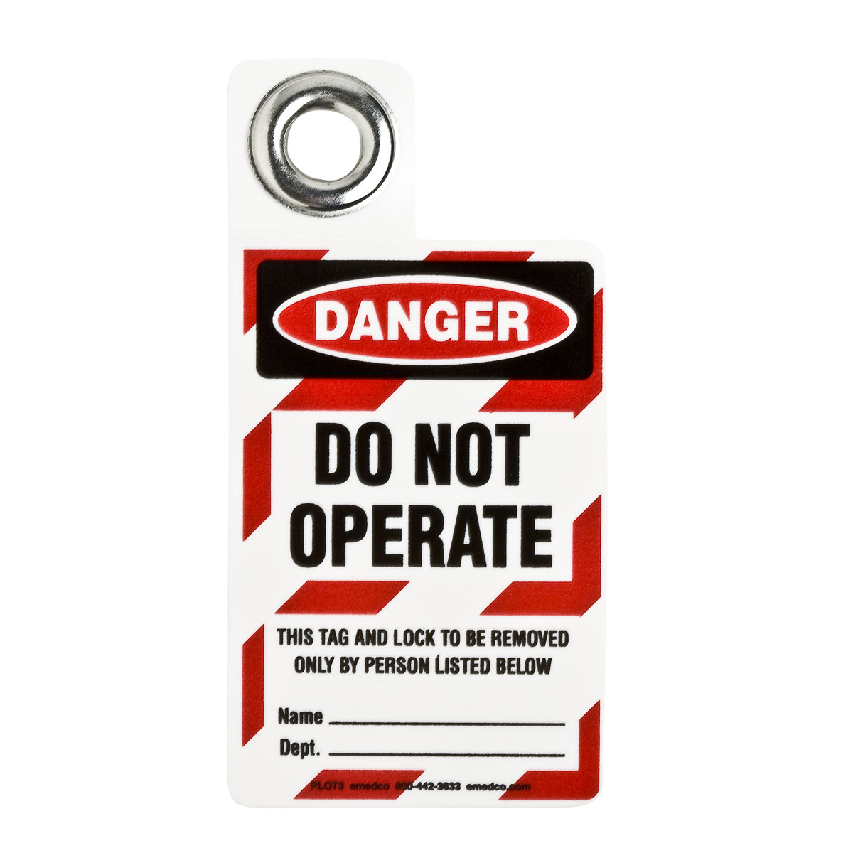 105723 PADLOCK TAG-D-DO NOT OPERATE..