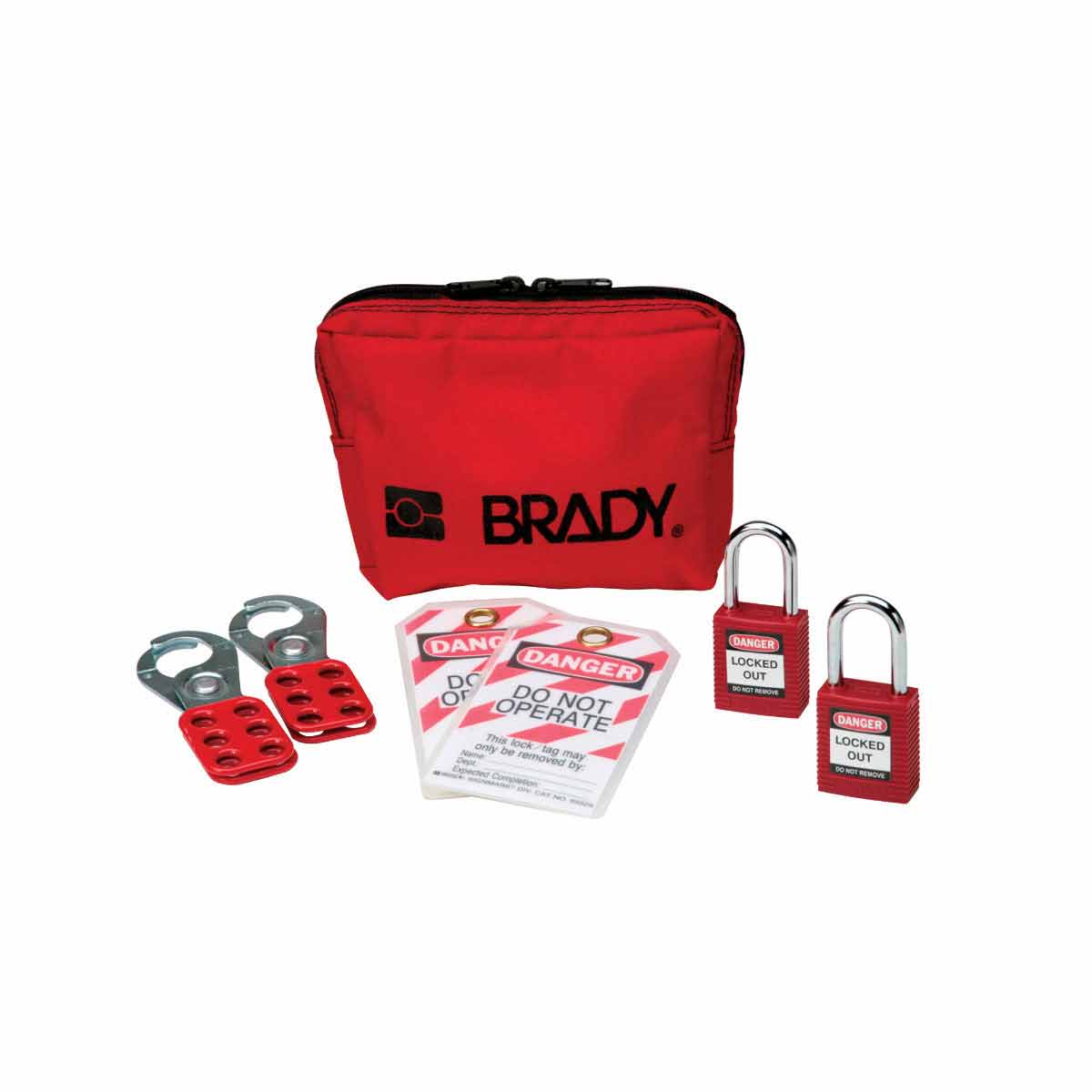 Brady Combination Lockout Satchel Kit Includes 2 Steel Padlocks and 2 Tags 