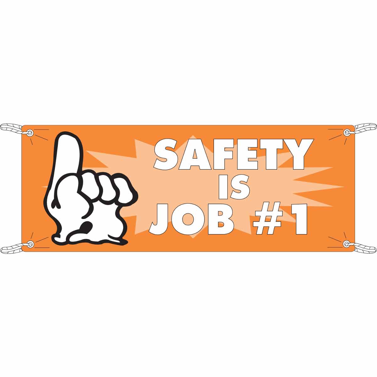 106292 BANNER, 4'X10', SAFEY IS JOB 1