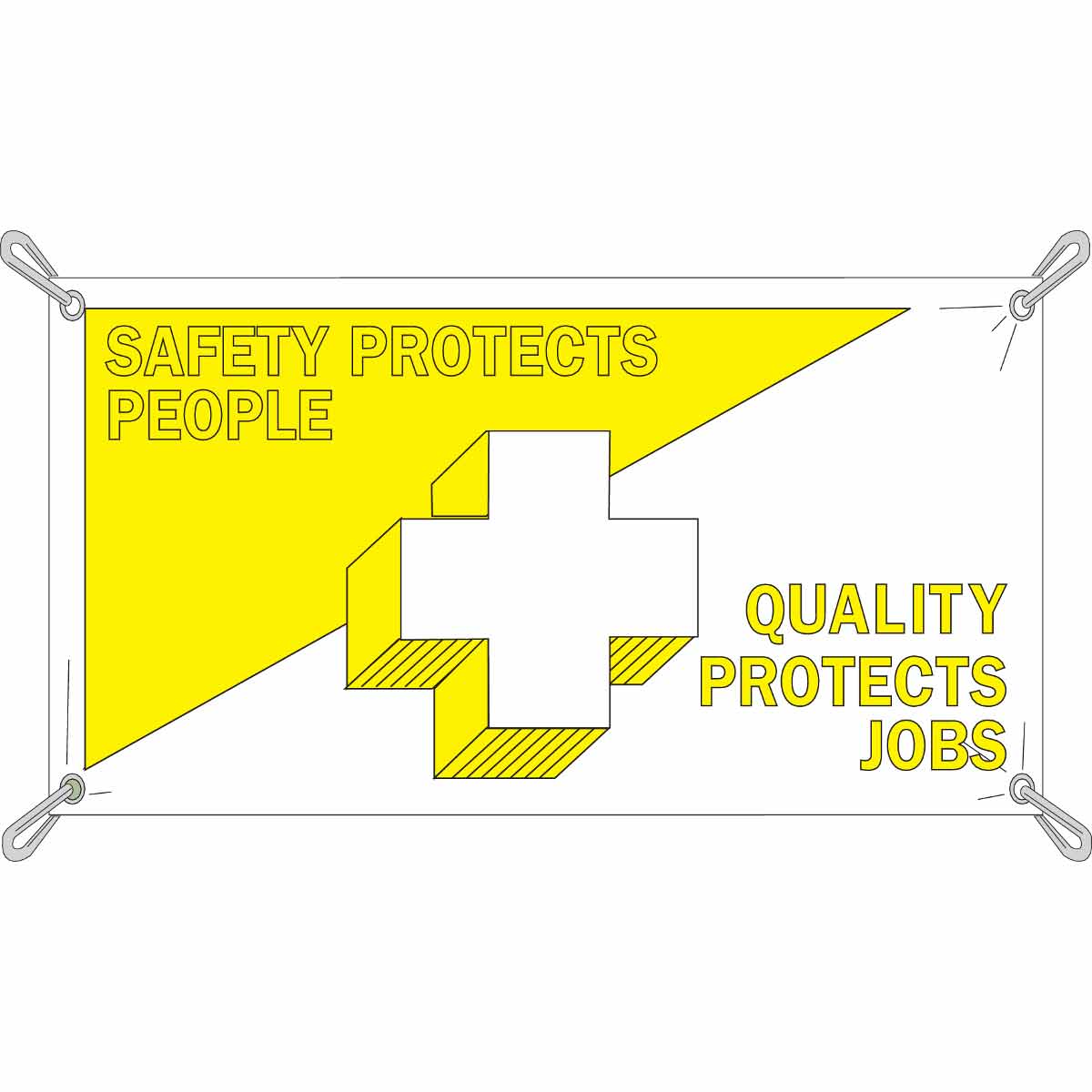 106297 BANNER 4'X10' 4-COLOR SAFETY PROTECTS