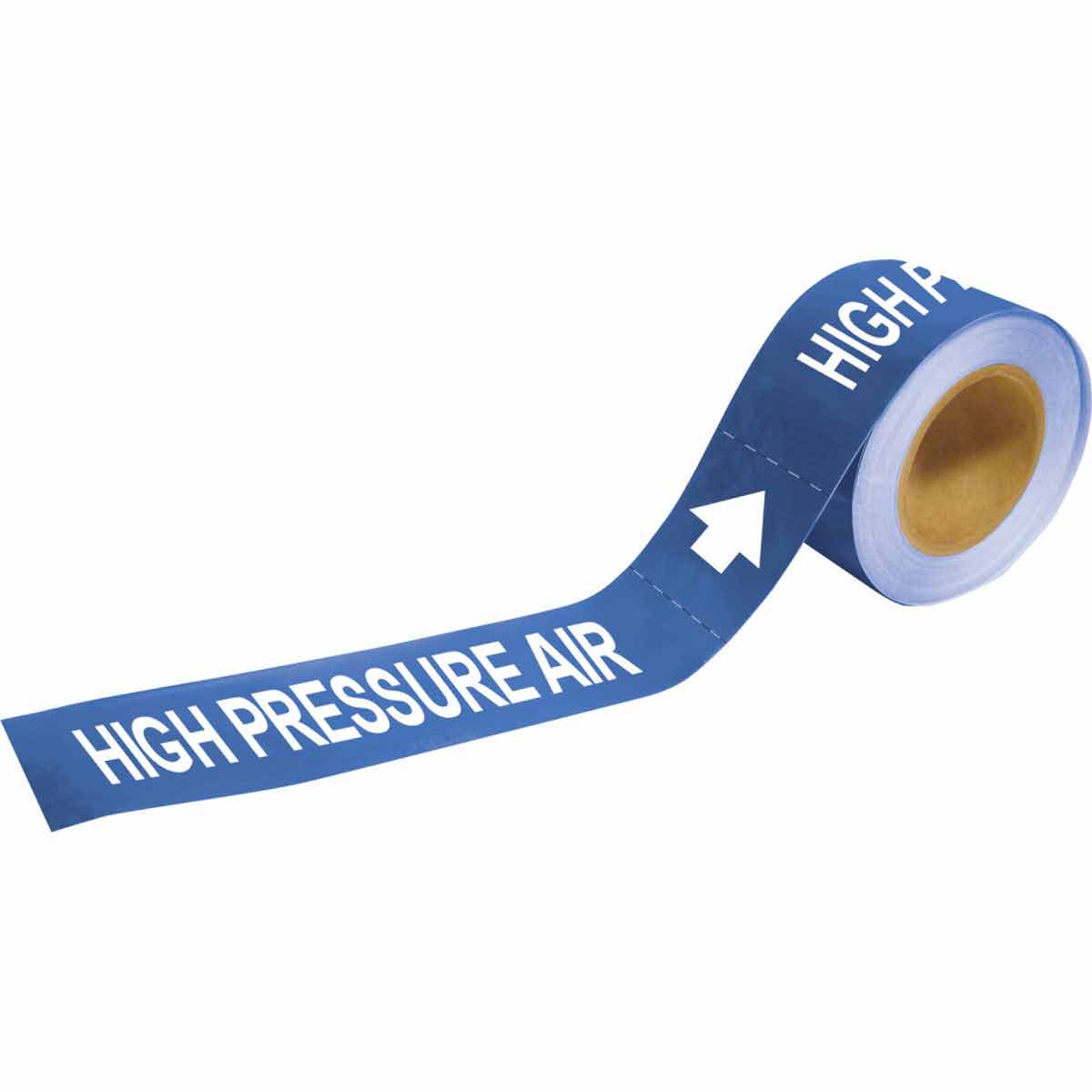 Brady Pipe Markers - Low Pressure Steam Labels, White On Green Vinyl, 25 Markers Per Roll
