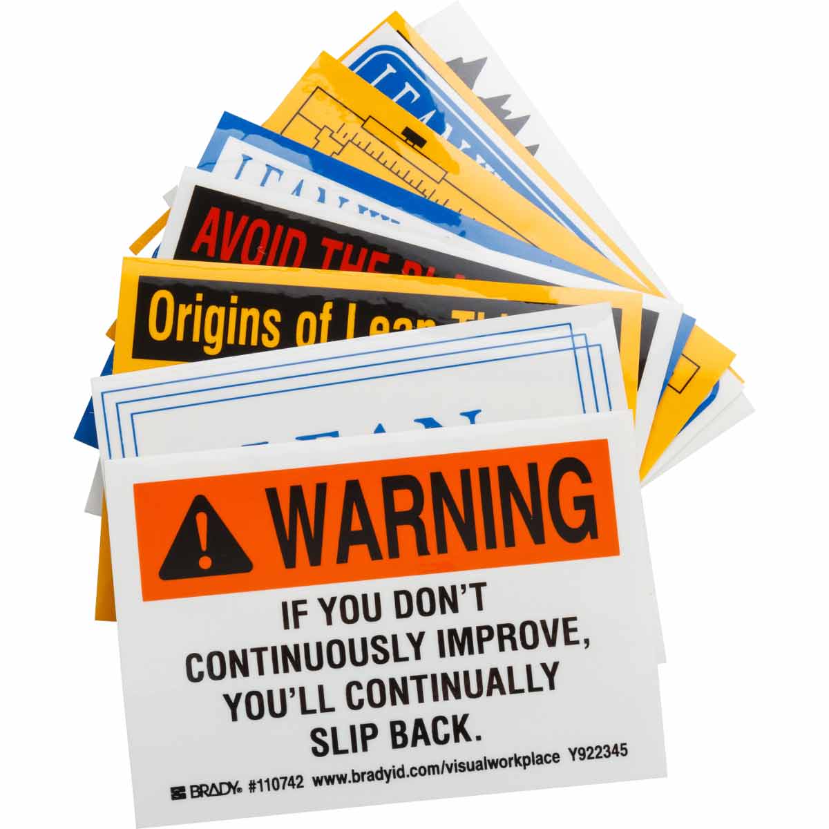 110762 ASSORTED LEAN STICKERS