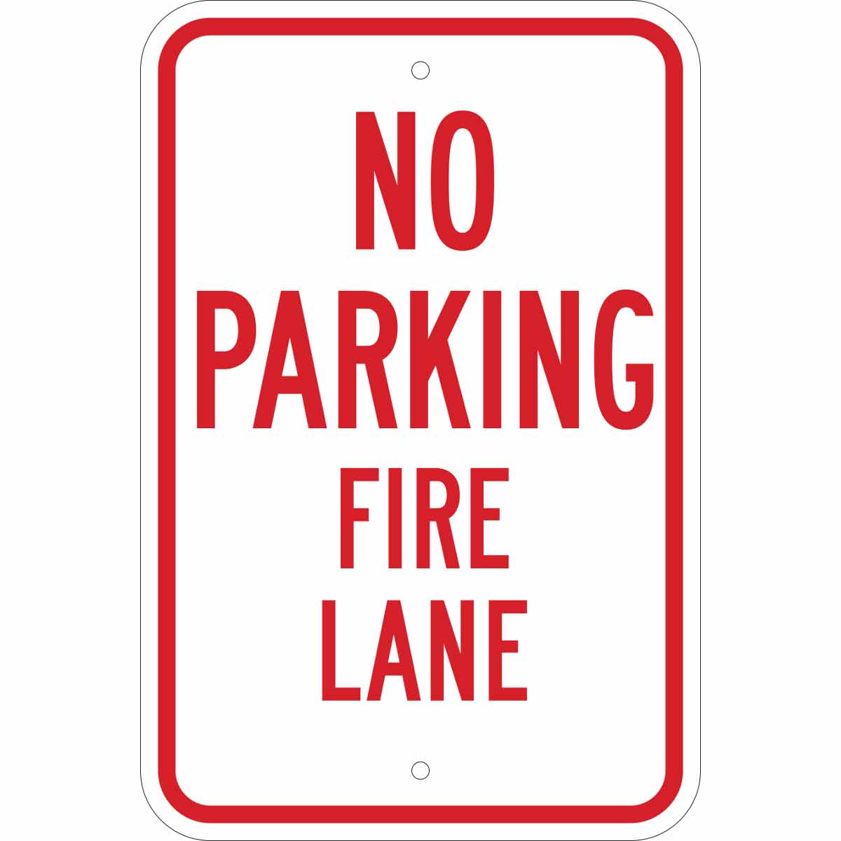 112626 18"HX12"W RED/WHT TRAFFIC SIGN HIP