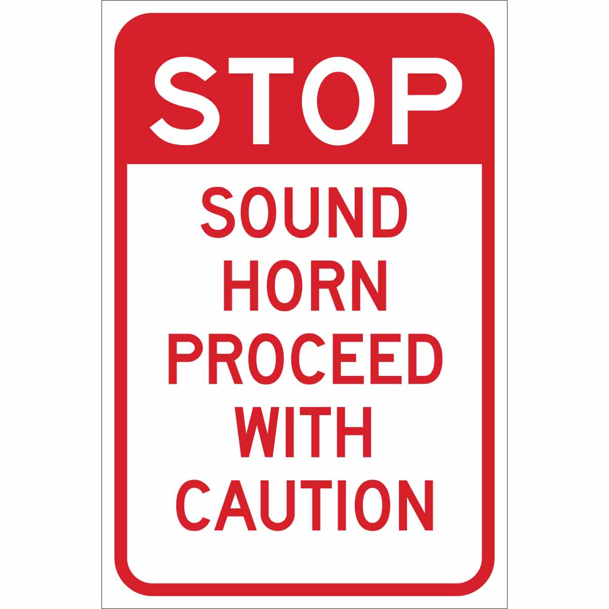 112628 18"HX12"W RED/WHT TRAFFIC SIGN HIP