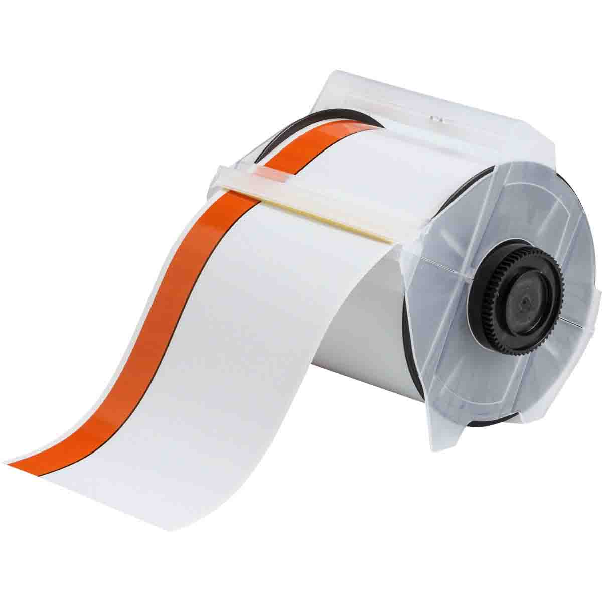 113160 Label Vinyl 4in x 100ft OR/WT